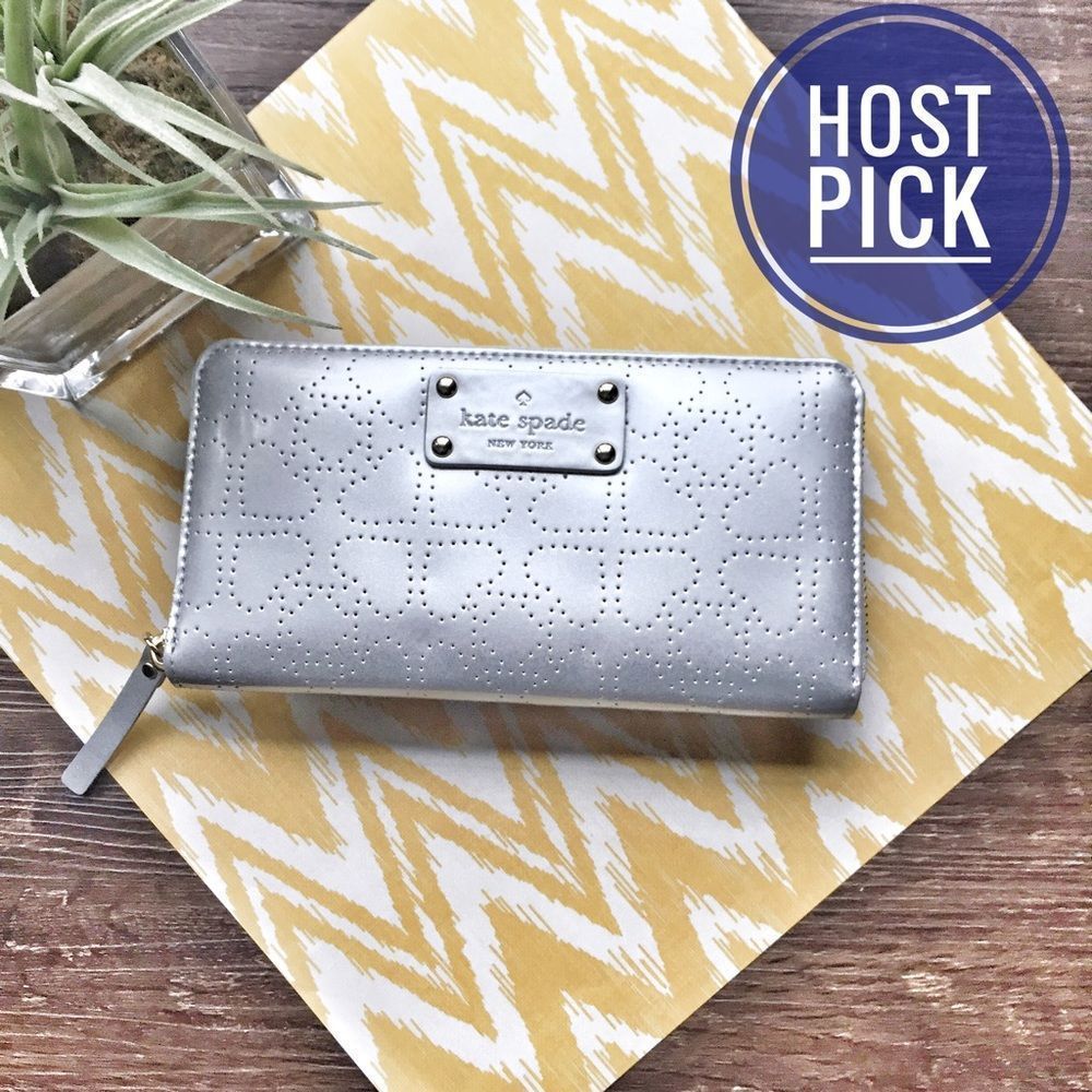 kate spade Metro Neda Continental Wallet Silver